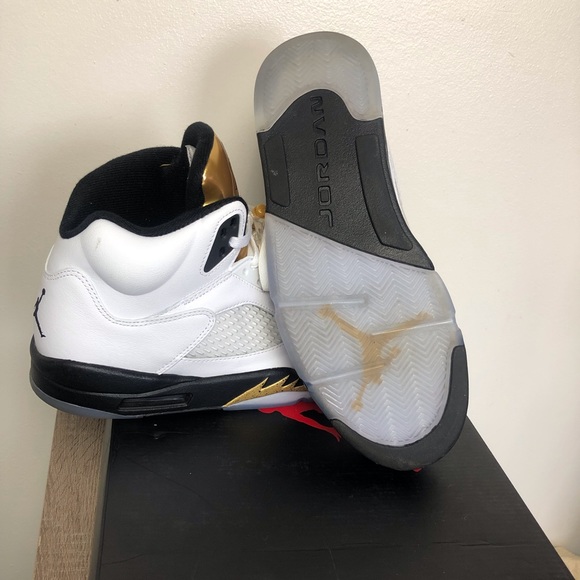 Air Jordan 5 V Retro Gold Medal Coin Olympic Men main image 6